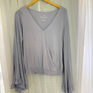 American Eagle Light purple long sleeve shirt